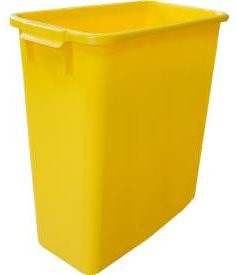 Graf Abfallbehälter ohne Deckel, 60 Liter, Gelb - Bild 1