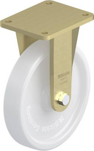Blickle BS-SPO 251G Bockrolle aus Stahl in Weiß mit einem Rad-Durchmesser von 250 mm und einer Tragfähigkeit von maximal 1500 kg - Bild 1