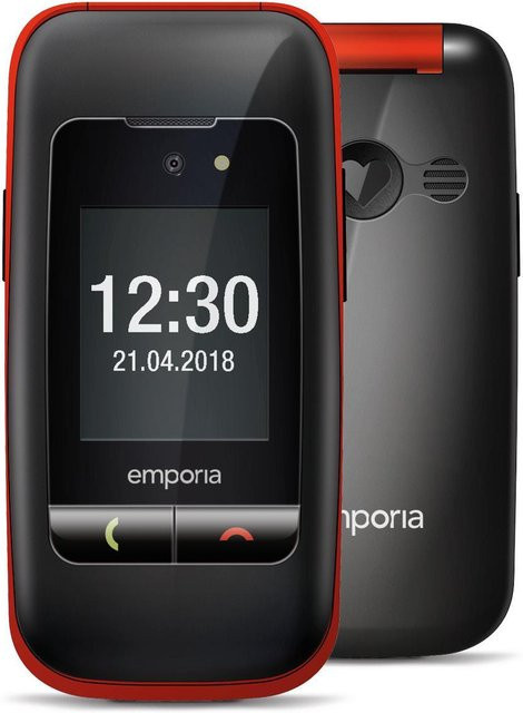emporia ONE 2G Handy Modell 2025 Schwarz/Rot - Bild 1