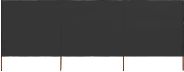 vidaXL 3-teiliger Windschutz Paravent aus Holz in Anthrazit B: 400 cm, H: 160 cm - Bild 1