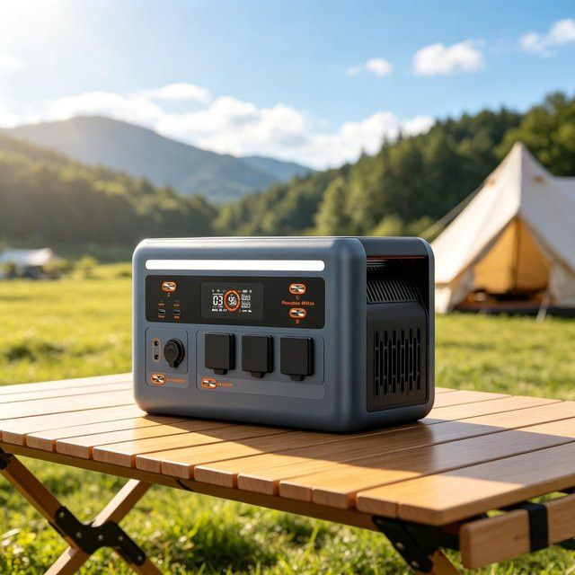 OSCAL 1800SE Tragbare Powerstation 1800W mit 1024Wh LiFePO4-Akku und Solarpanel für Outdoor-Camping - Bild 1