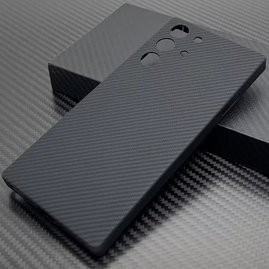 ZTE Nubia Red Magic 10 Pro 9 9S Pro+ Plus Kohlefaser Hülle in Schwarz mit Aramid-Rückschale und Objektivschutz - Bild 3