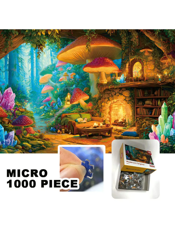 MaxRenard Mushroom Wonderland Mini-Puzzle, 1000 Teile - Bild 7