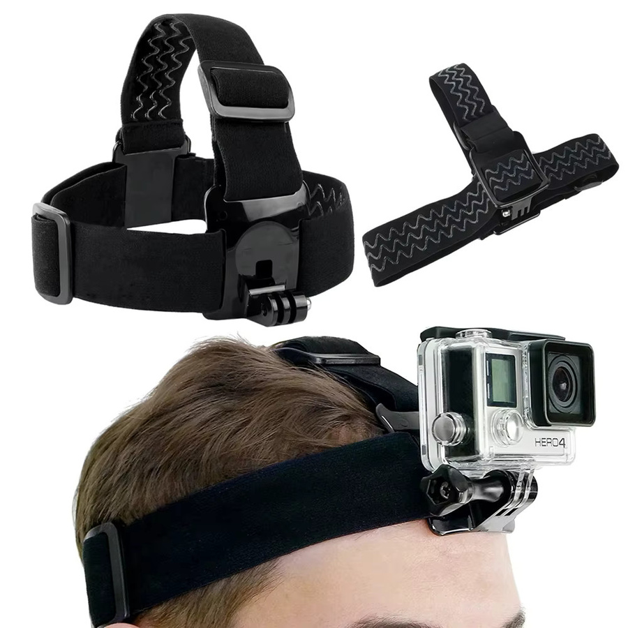 Kopfband Handy Halter und Stirnband Montage Kit für GoPro Hero 11 10 9 8 7 Action Kamera in Schwarz - Bild 2
