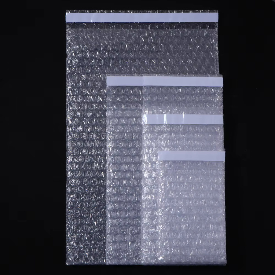 Transparente selbstverschließende Luftpolsterbeutel aus Kunststoff mit Press-Seal-Verschluss für stoßsichere Verpackungen - Bild 3