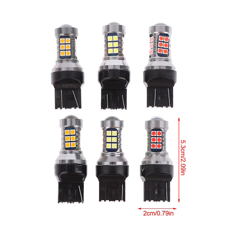 T20 LED Auto-Signallampe 7440 7443 WY21W W21W mit 27 SMD 3030 Chips in Silber für Rückfahrlicht und Bremslicht - Bild 3