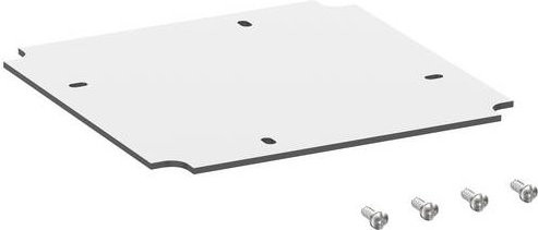 Spelsberg Abox MPI 160 Montageplatte aus Kunststoff in Lichtgrau, B: 14,9 cm x L: 14,9 cm - Bild 1