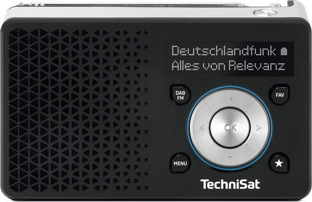 TechniSat DIGITRADIO 1 A Tragbares DAB+ und UKW Radio mit Akku in Schwarz/Silber - Bild 1