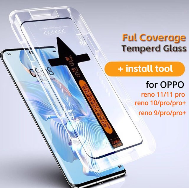 2er-Set Displayschutzfolie aus gehärtetem Glas für Oppo Reno 11, Reno 10 Pro Plus, Reno 9 Pro Plus und Reno 10 Pro 5G, transparent - Bild 1