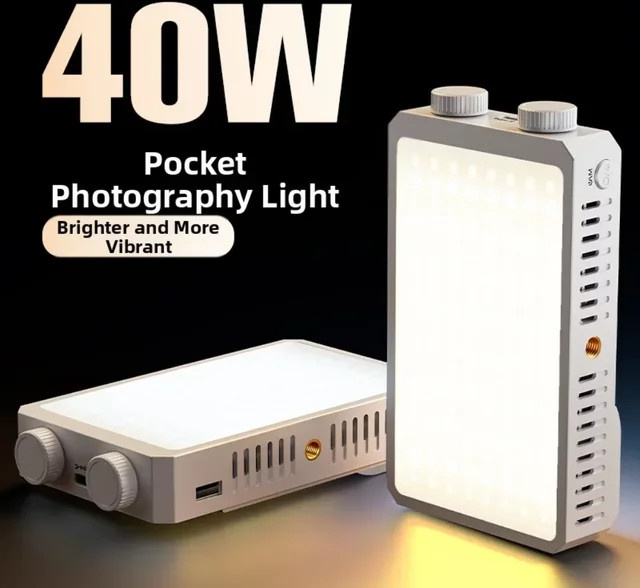QKZ 40W RGB LED Handheld-Fülllicht für Live-Streaming und Fotografie in Multicolour und Weiß - Bild 1