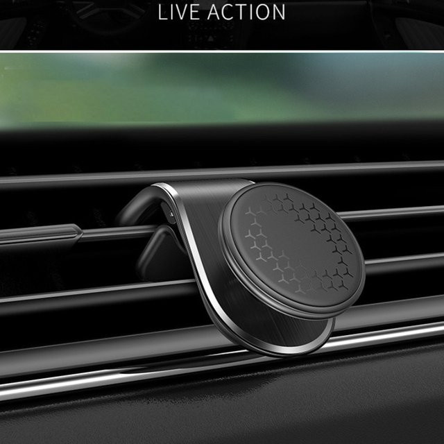 Magnetische Auto Handyhalterung mit Air Vent Clip für iPhone, Samsung, Xiaomi und Huawei in Schwarz oder Silber - Bild 1