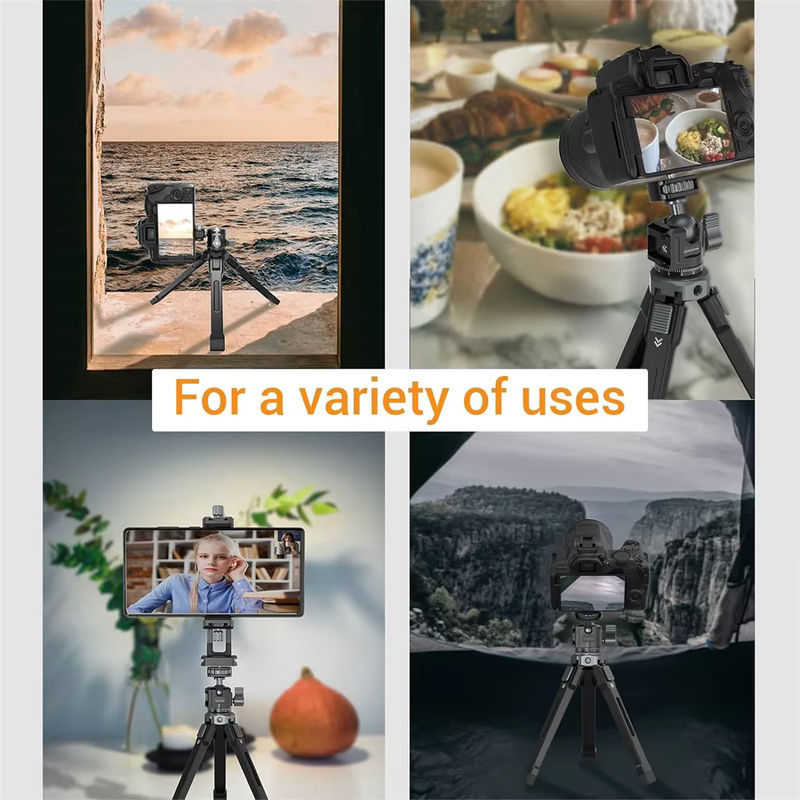 LEAPLIGHT Selfie-Stick-Stativ mit 360 Grad Kugelkopf und Cold-Shoe Tischstativ in Schwarz für iPhone, Samsung und DSLR-Kameras inklusive Magic Arm - Bild 6