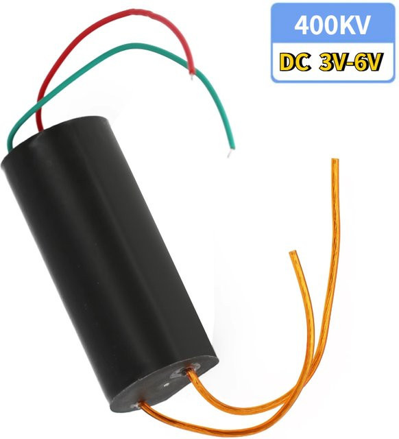 YTDMEN Hochspannungsgenerator Hochspannungsmodul DC 3 V-6 V auf 400 kV Spannungswechselrichter Transformator Boost Modul in Schwarz - Bild 1