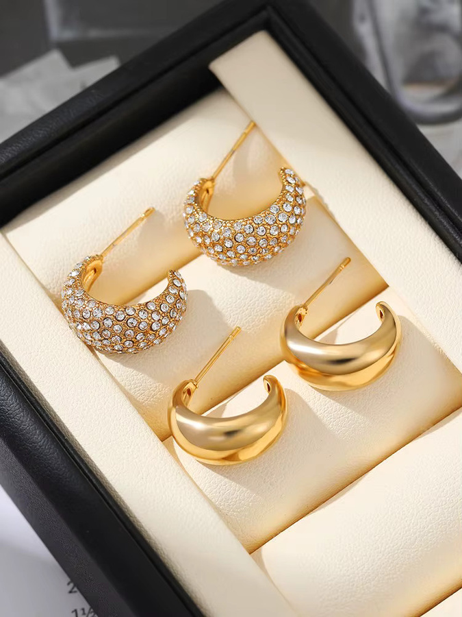 Erpels Ohrringe-Set 750 Gold, Diamant, Perle, Zirkonia, Vintage - Bild 4