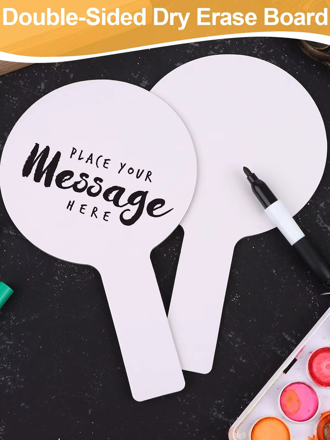 Tragbare doppelseitige Mini-Whiteboards aus Kunststoff in Weiß für Erwachsene - Bild 6