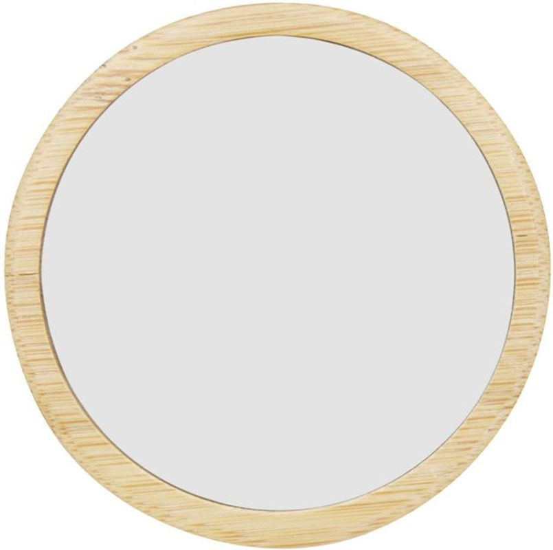 Floso Lustre Handspiegel aus Bambus in Braun mit runder Glasfläche im skandinavischen Design - Bild 1