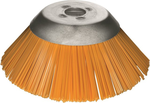 Lessmann Kegelbürste für Motorsensen aus Polyester in Orange, Durchmesser: 230 mm, Aufnahme: 25,4 mm - Bild 1