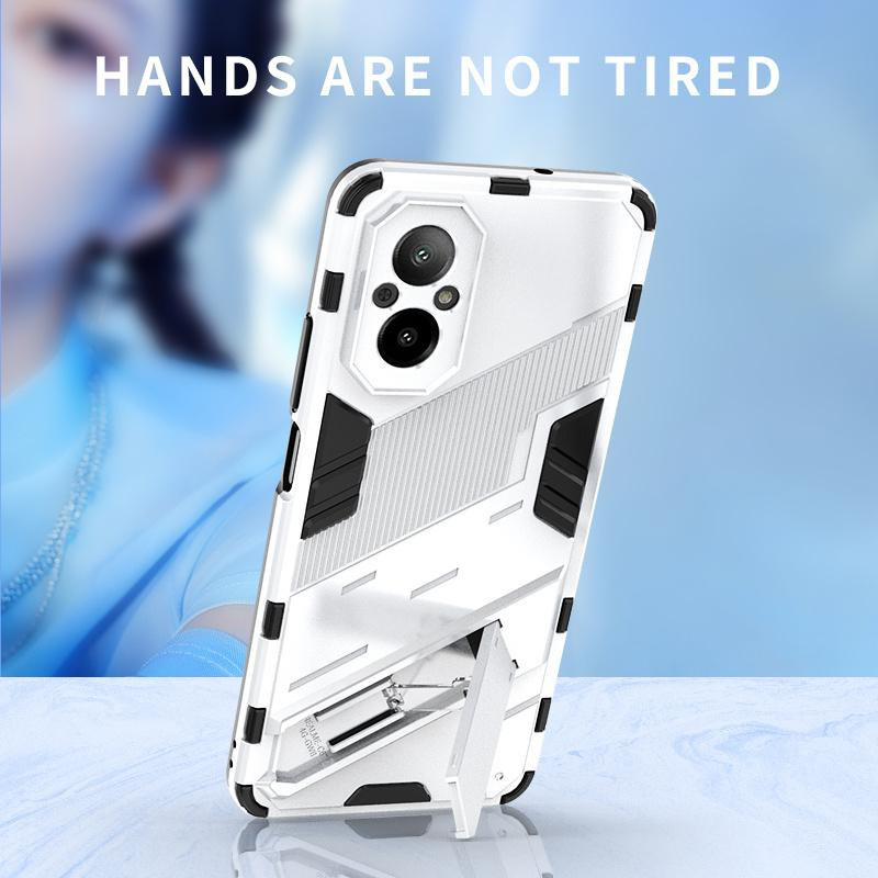 Magnetische Panzer-Schutzhülle für Realme C12 mit Stoßfestigkeit und integriertem Ständer - Bild 2