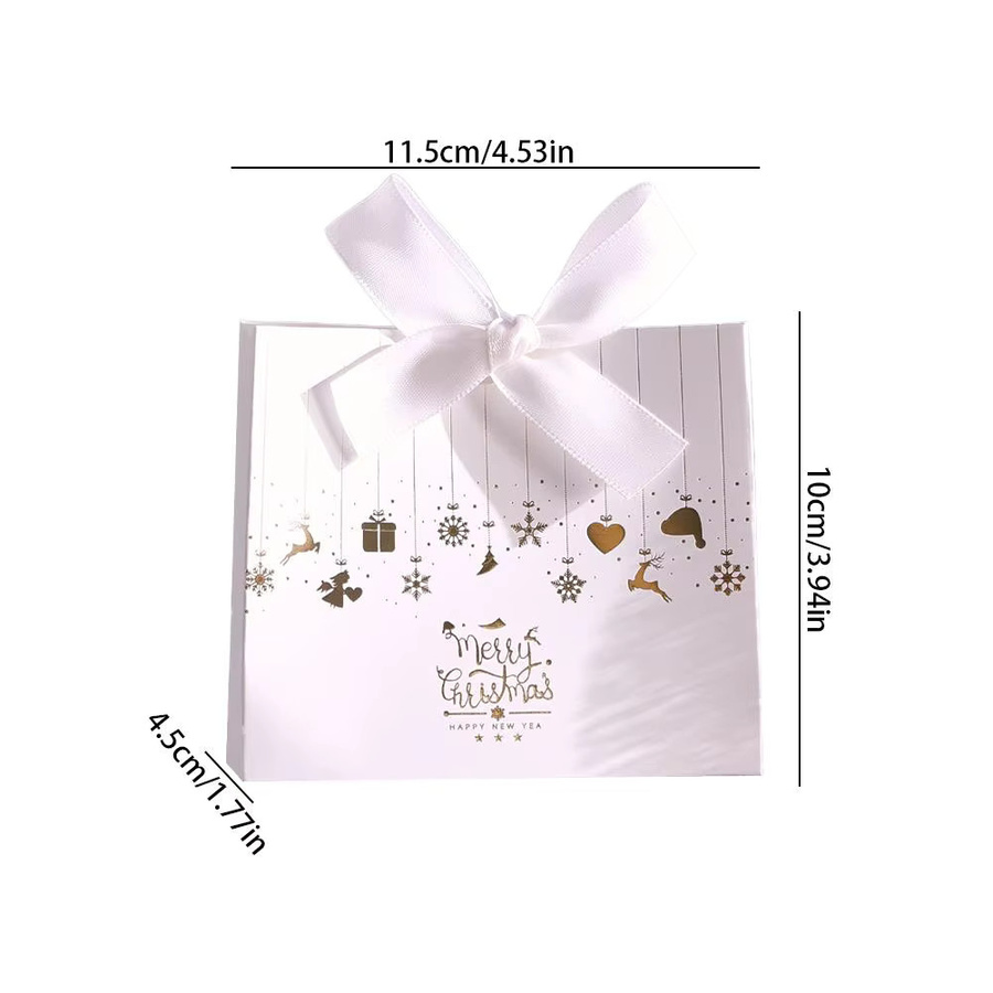10 Stück Weihnachts-Süßigkeitsboxen aus Papier in Grün für Pralinen und kleine Geschenke - Bild 6