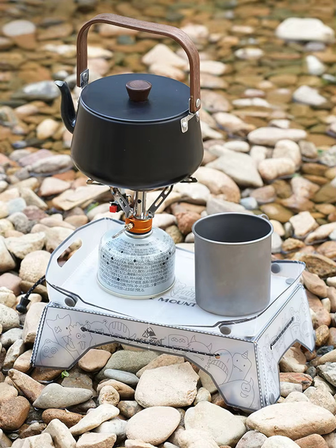 APWIKOGER Klappbarer Campingtisch, ultraleicht und faltbar, multifunktionaler Picknicktisch mit Kunststoffoberfläche - Bild 3