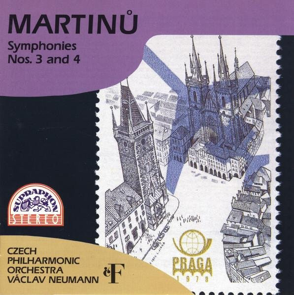 Bohuslav Martinů - Symphonien Nr. 3 und 4 - Das Tschechische Philharmonische Orchester, Václav Neumann - CD von Supraphon (Klassik) - Bild 1