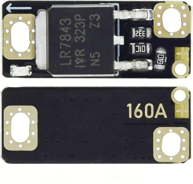 PWM-Treibermodul 160A Peak DC 5-18V mit 40A Dauerleistung für Motoren und LEDs in Schwarz, kompatibel mit Arduino, ESP32, STM32, BMS und Raspberry Pi - Bild 1