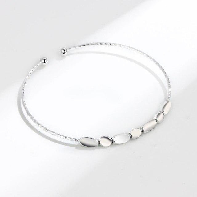 Armband 925 Silber, Goldfarbe, Perlen-Charms, Damen - Bild 1