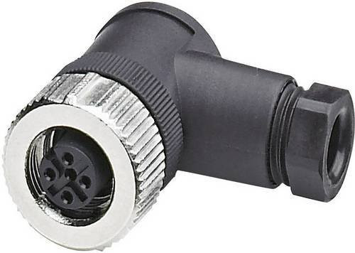 Phoenix Contact Sensor-Aktor-Steckverbinder SACC-M12FR-#1681143 unkonfektioniert M12 Buchse gewinkelt Polzahl 4 schwarz Metall - Bild 1