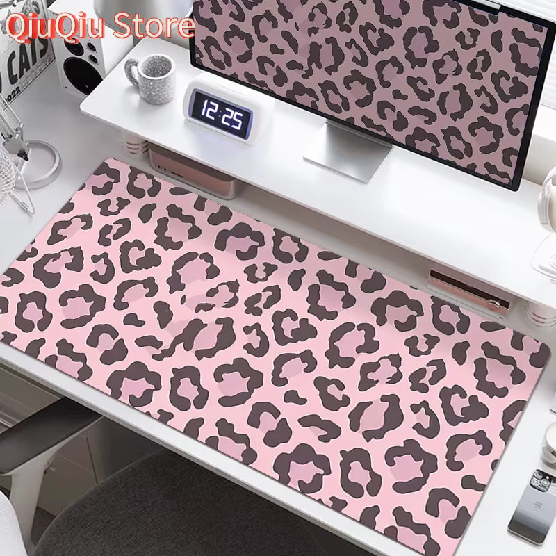 Potdemiel Gaming-Mauspad mit Leopardenmuster in Pink, wasserdicht und rutschfest mit HD-Druck - Bild 2