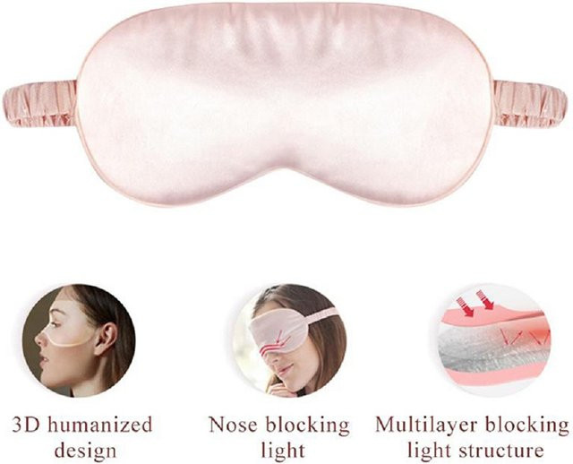 YUKUI Schlafmaske, Seide, Unisex - Bild 1