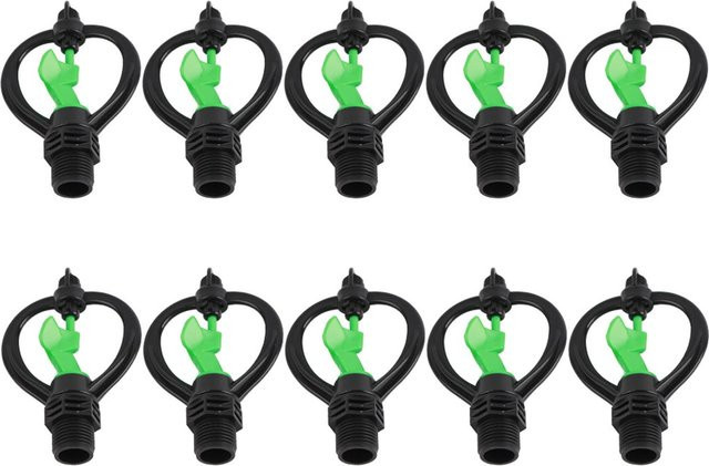 10er Set Schmetterlings-Sprinkler aus Kunststoff mit G1/2in Anschluss für die landwirtschaftliche Bewässerung - Bild 1