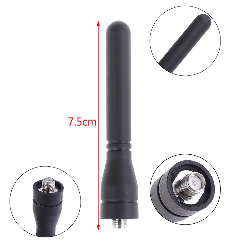 Baofeng High Gain SMA-Buchse Dual Band Antenne in Schwarz für UV-82 82L UV-5R BF-888S Walkie Talkie Radio - Bild 3