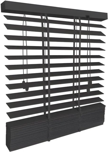 Sol Royal SolDecor BE5 Holzjalousie Schwarz B: 105 cm, H: 180 cm - Bild 1