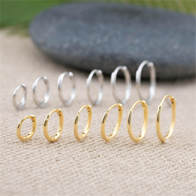 Mariasz Creolen Edelstahl, Gold, Unisex - Bild 1