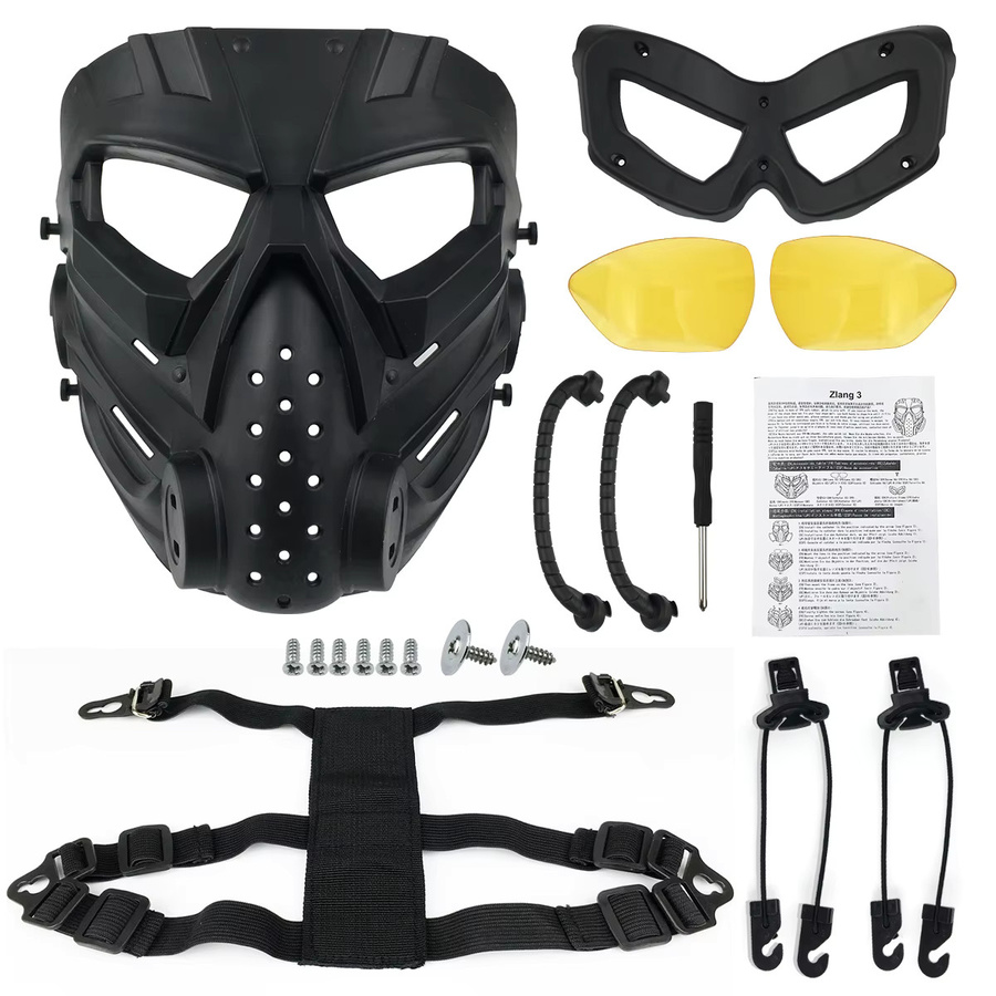 ZLang Vollgesichtsschutzmaske Totenkopf, taktische Spielmaske - Bild 5