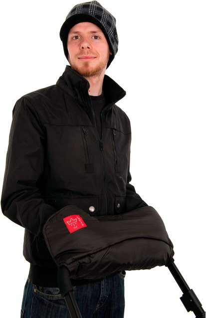 Kaiser Fleece-Handwärmer Alaska für Kinderwagen in Schwarz - Bild 1