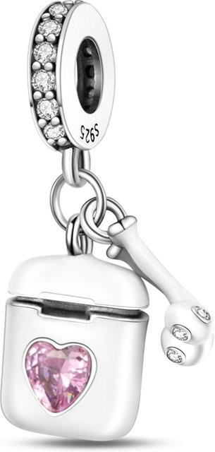 parmuz Charms, 925 Silber, Perle, Zirkonia, Damen - Bild 1