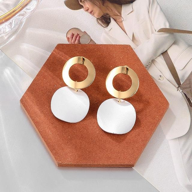 Wucifang Jewelry Tropfenohrringe, Acryl, Weiß, Damen - Bild 1