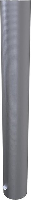 Schake Absperrpoller zum Einbetonieren aus Stahl, Feuerverzinkt, Grau, Durchmesser: 32,3 cm, Höhe: 240 cm - Bild 1