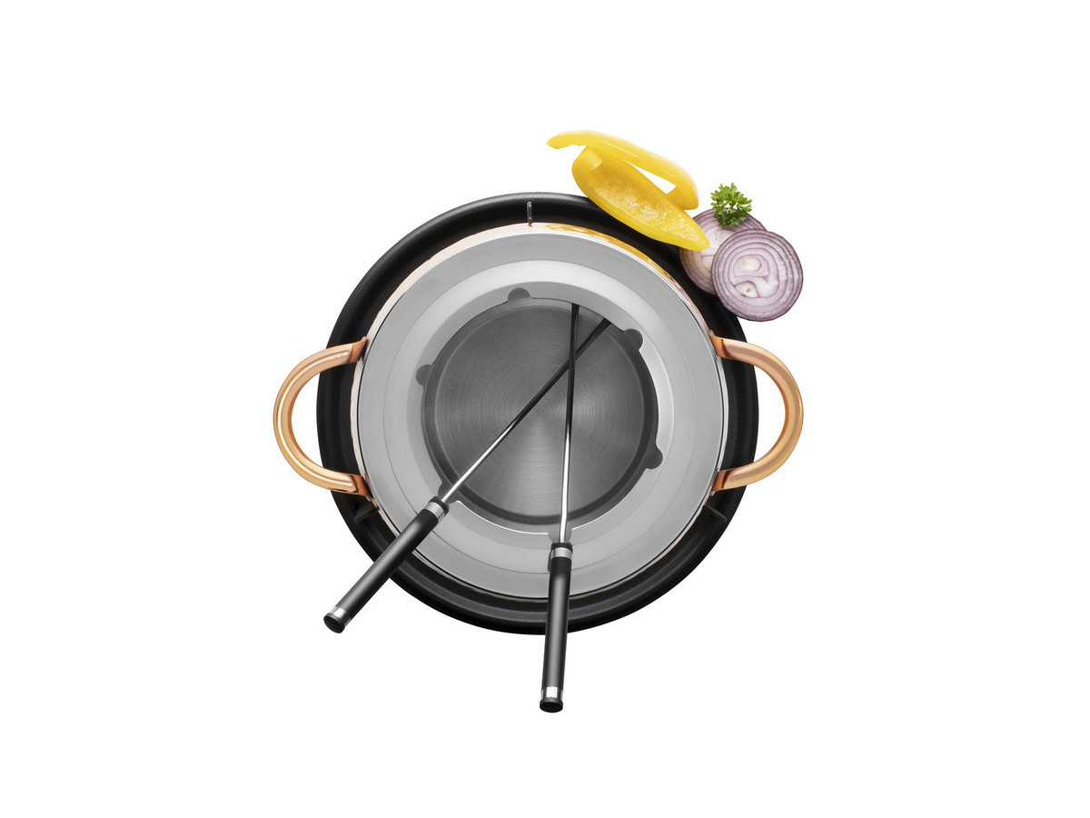 Mäser Fondue Set aus Edelstahl in Kupfer und Multicolour, 11-teilig - Bild 2