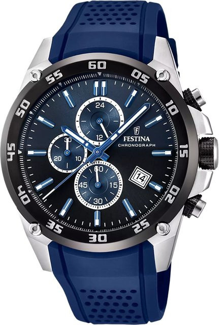 Festina Chronograph, Quarz, Edelstahl, 47 mm, Herren - Bild 1