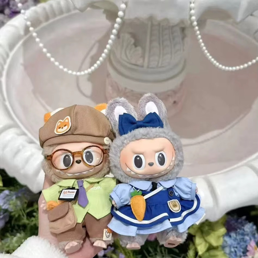 EVANOVM Labubu Puppe Judy Nick Kleidung Polizist, Puppen Zubehör, Bunt / Mehrfarbig - Bild 2