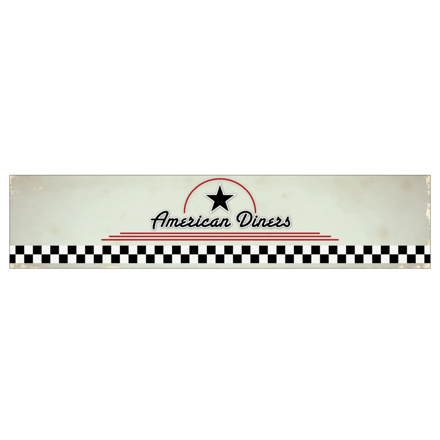 MySpotti Küchenrückwand Profix Cucina American Diners in Concrete Art Optik, Farbe: Weiß, B: 270 cm, H: 60 cm - Bild 1