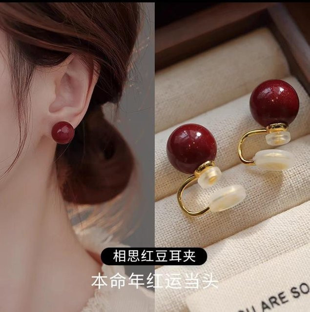 superme live Perlenohrringe, Damen, gray, 8mm - Bild 1