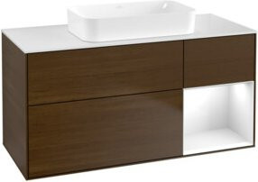 V&B Waschtischunterschrank Finion in Weiß lackiert, B/T: 120 x 60 cm - Bild 1