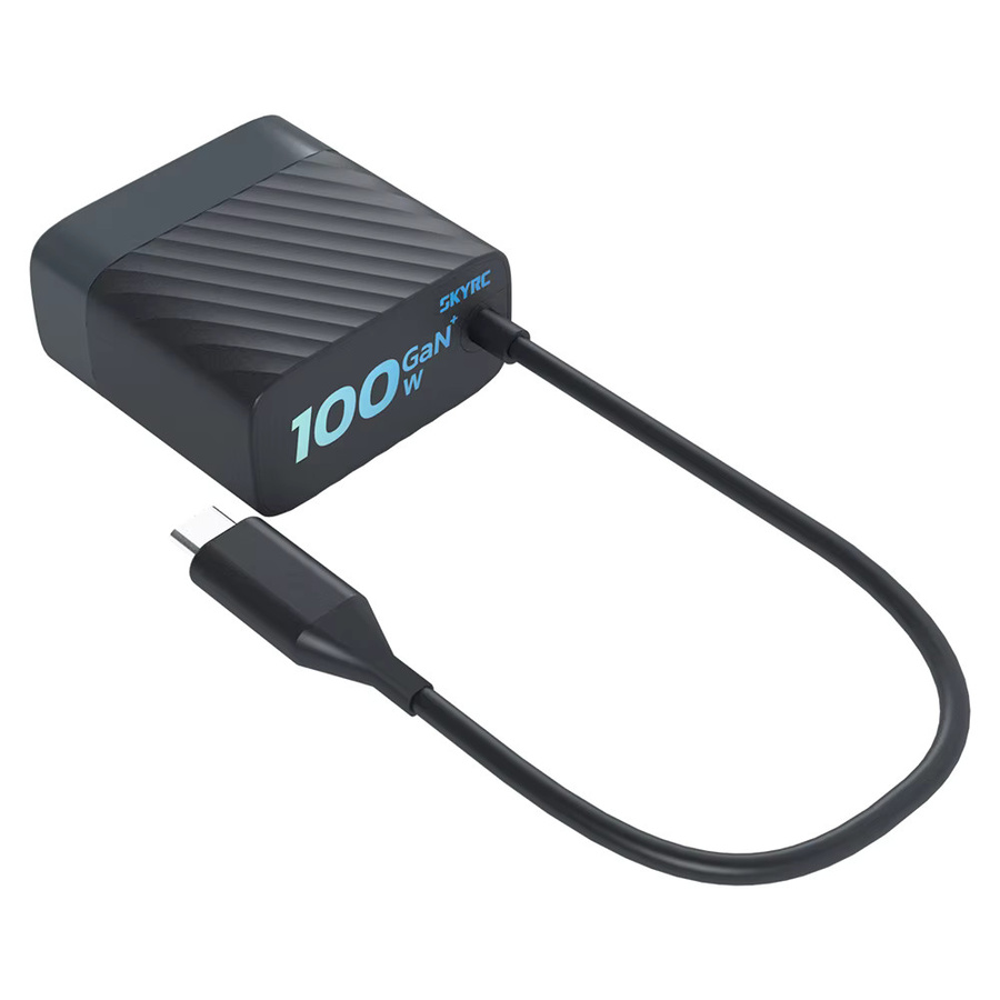 SKYRC PDC100 100W GaN-Ladegerät in Schwarz mit USB-C für RC-Geräte, Handys und Laptops - Bild 4