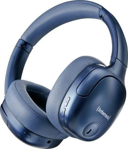 Intenso O400HA Over-Ear Kopfhörer Blau mit Bluetooth und 3,5 mm Jack, faltbar - Bild 1