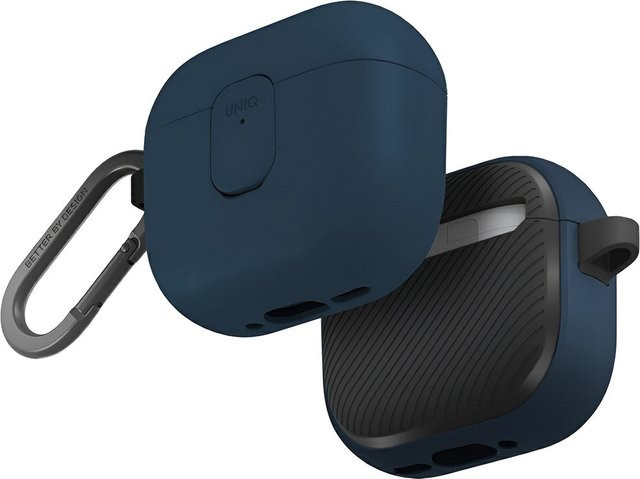 UNIQ Clyde Schutzhülle für Apple AirPods 4 in Schwarz Blau - Bild 1