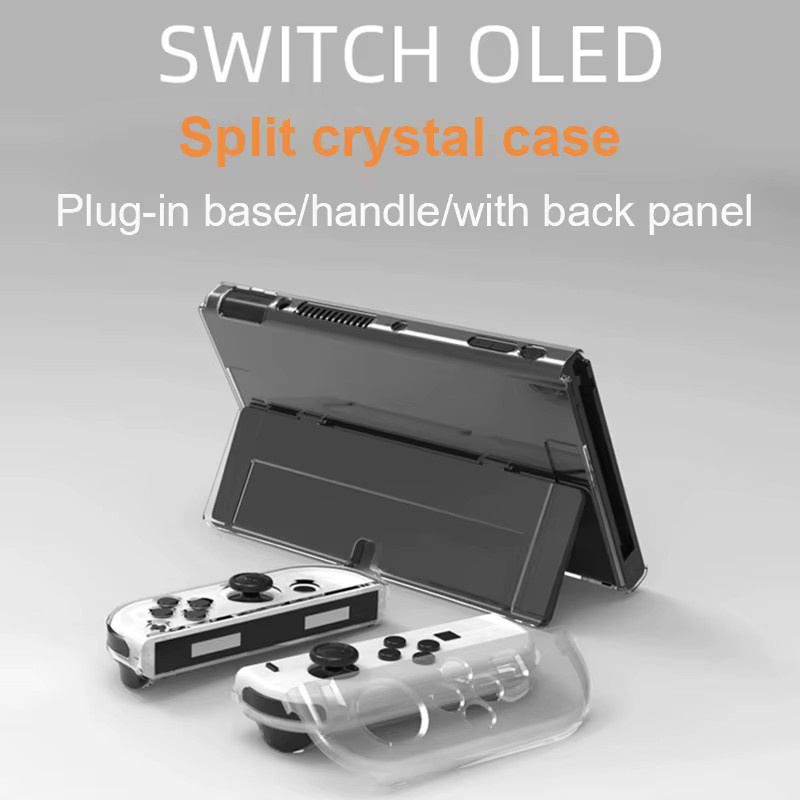 Transparente Kristallhülle im Slim Split Design für Nintendo Switch, Nintendo Switch OLED und Nintendo Switch Lite von PC - Bild 3