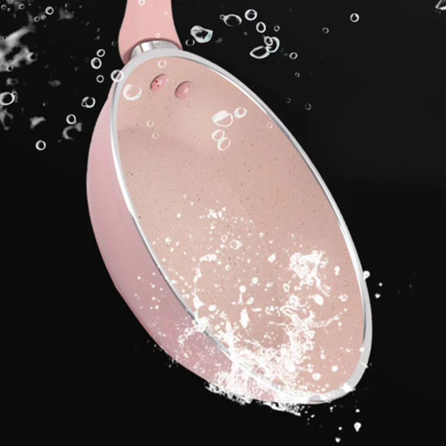 Eelhoe Antihaft Pfanne aus Keramik in Pink für Frühstück und Eier mit universeller Herdkompatibilität - Bild 2